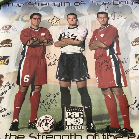 2002 FRESNO STATE MENS SOCCER SIGNED TEAM POSTER - Picture 3 of 11